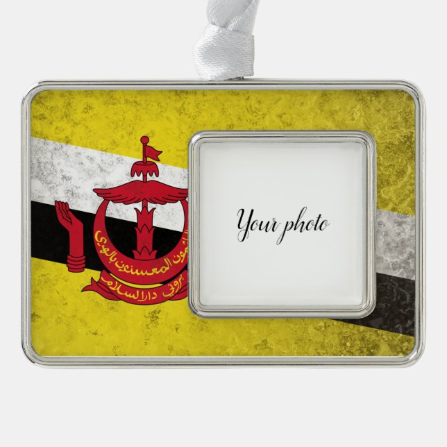 Brunei Silver Plated Framed Ornament (Front)