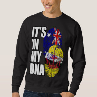 Bruneian And Australian Mix DNA Flag Heritage Sweatshirt