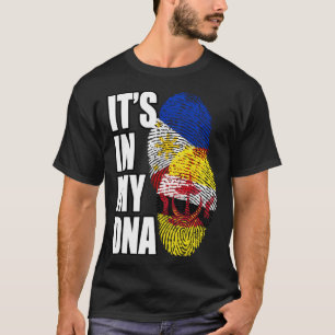 Bruneian And Filipino Mix DNA Flag Heritage T-Shirt
