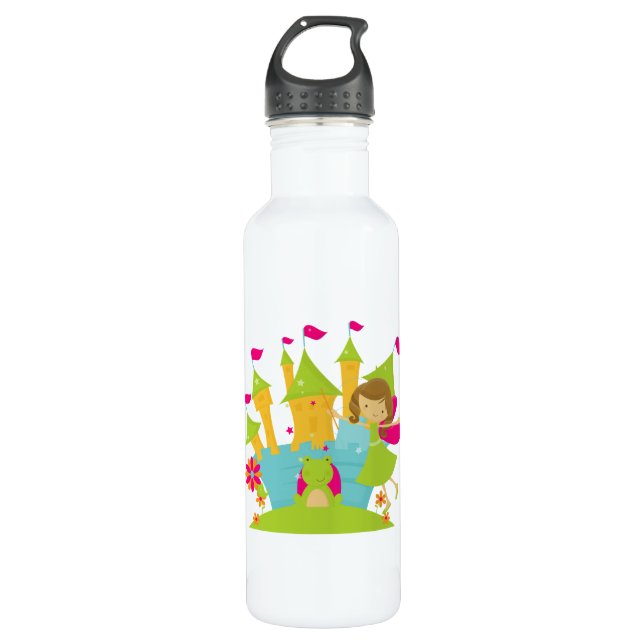 Brunette Fairy Princess 710 Ml Water Bottle (Front)