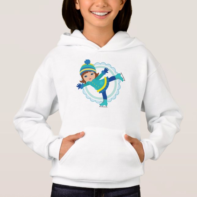Brunette Ice Skater - Winter Sports Skating (Front)