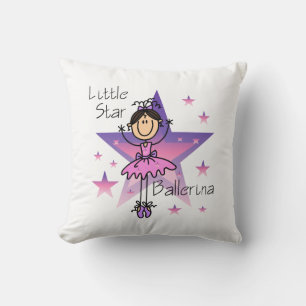 Brunette Little Star Ballerina Pillow