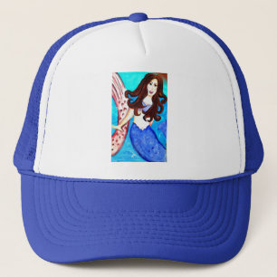 brunette mermaid hat