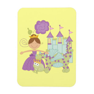 Brunette Princess Magnet