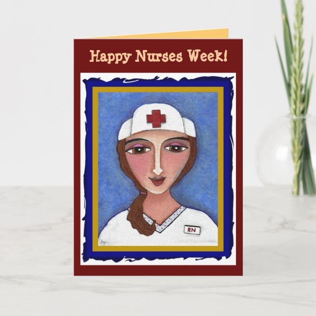 Brunette RN - Happy Nurses Week card (2) (Front)