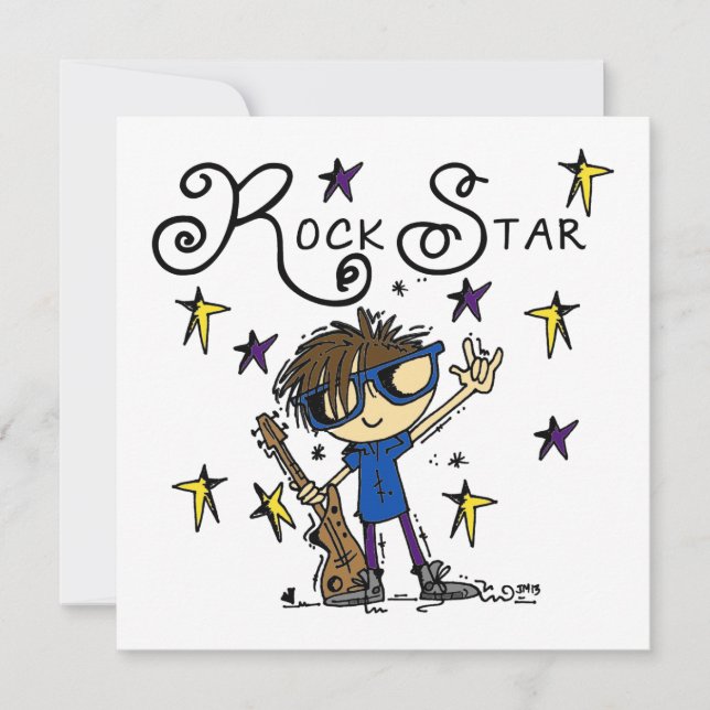 Brunette Rock Star (Front)