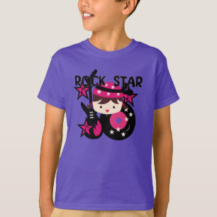 Brunette Rock Star Girl T-Shirt