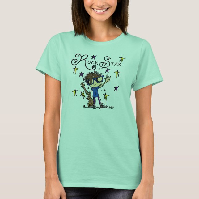 Brunette Rock Star T-Shirt (Front)