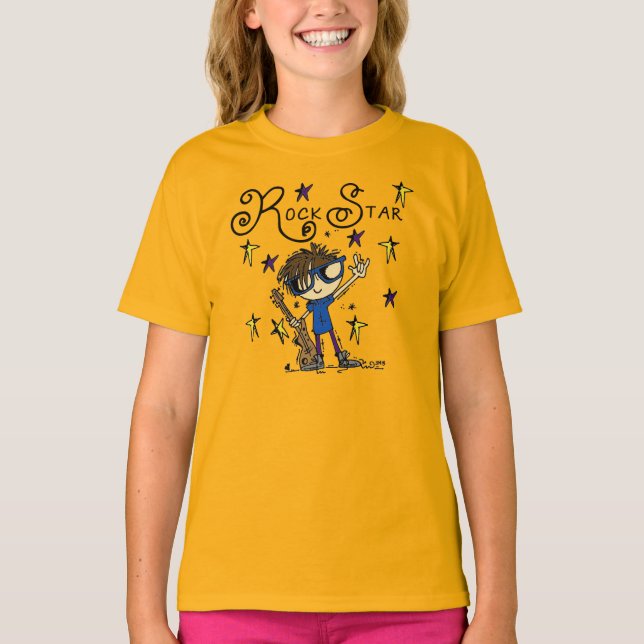 Brunette Rock Star T-Shirt (Front)