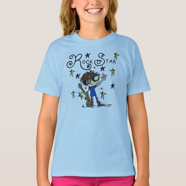 Brunette Rock Star T-Shirt (Front)