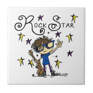 Brunette Rock Star Tile