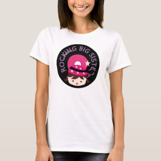 Brunette Rocking Big Sister T-Shirt