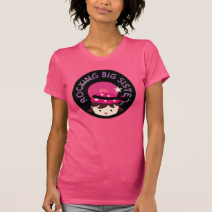 Brunette Rocking Big Sister T-Shirt