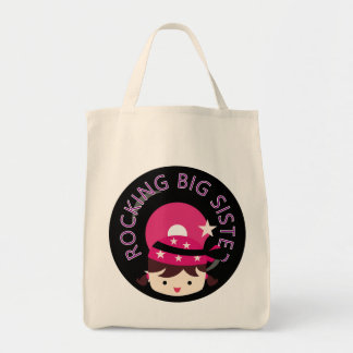 Brunette Rocking Big Sister Tote Bag
