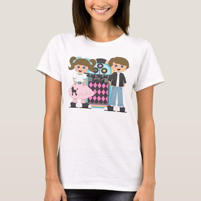 Brunette Sock Hop T-Shirt (Front)