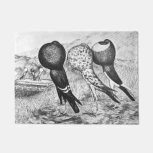 Brunner Pouter Pigeons Doormat
