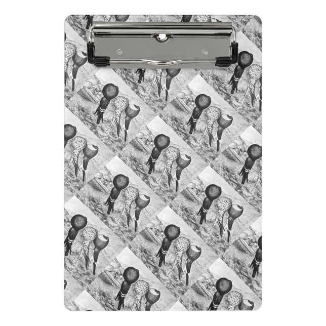 Brunner Pouter Pigeons Mini Clipboard (Front)