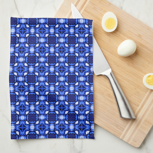 Brunnera Blue Kitchen Towel (Quarter Fold)