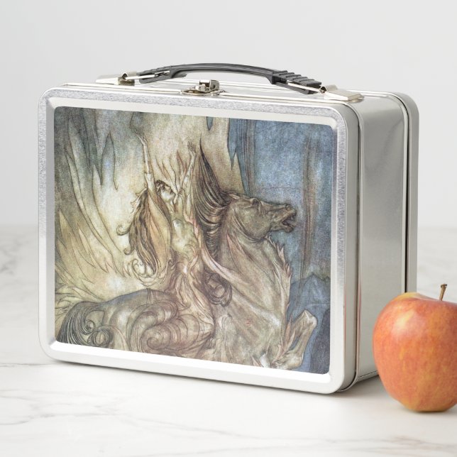 Brünnhilde and the funeral pyre of Siegfried Metal Lunch Box (In Situ)