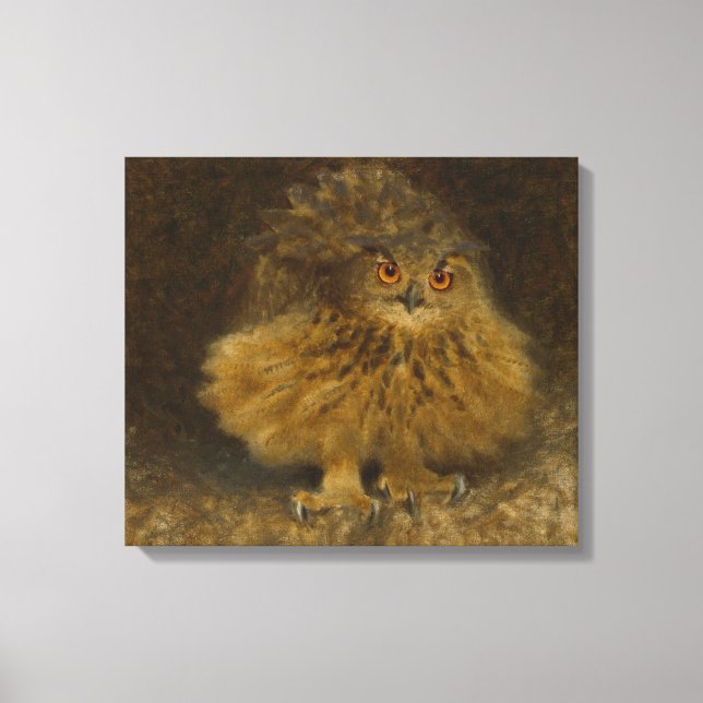 Bruno Liljefors Eagle owl CC0482 Wildlife Canvas Print (Front)