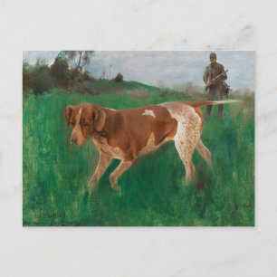 Bruno Liljefors - Gustaf Kolthoff Hunting Postcard