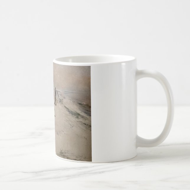 Bruno Liljefors - Men Warping Coffee Mug (Right)