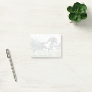 Brunskjottur Black pinto Icelandic watercolor Post-it Notes