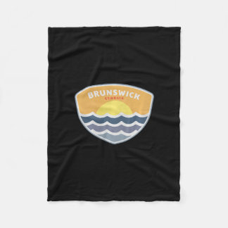 Brunswick Georgia Beach Ga Sunset Vacation Souveni Fleece Blanket
