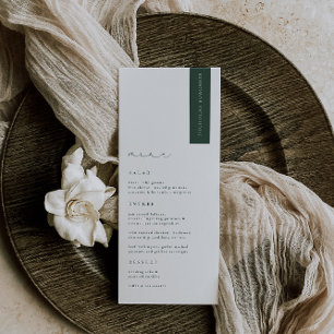 BRUNSWICK Green Modern Wedding Place Card
