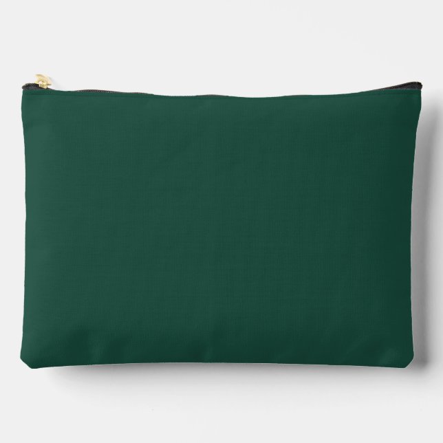 Brunswick Green Solid Colour Accessory Pouch (Front)