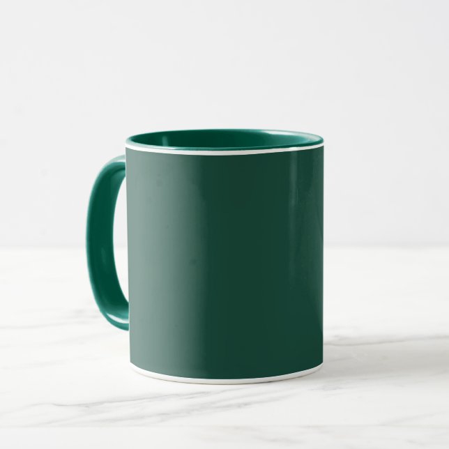 Brunswick green (solid colour)  mug (Front Left)