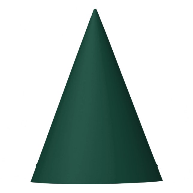 Brunswick Green Solid Colour Party Hat (Front)