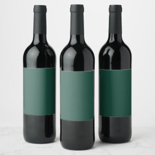 Brunswick Green Solid Colour Wine Label