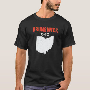 BRUNSWICK Ohio USA State America Travel Ohioan   T-Shirt