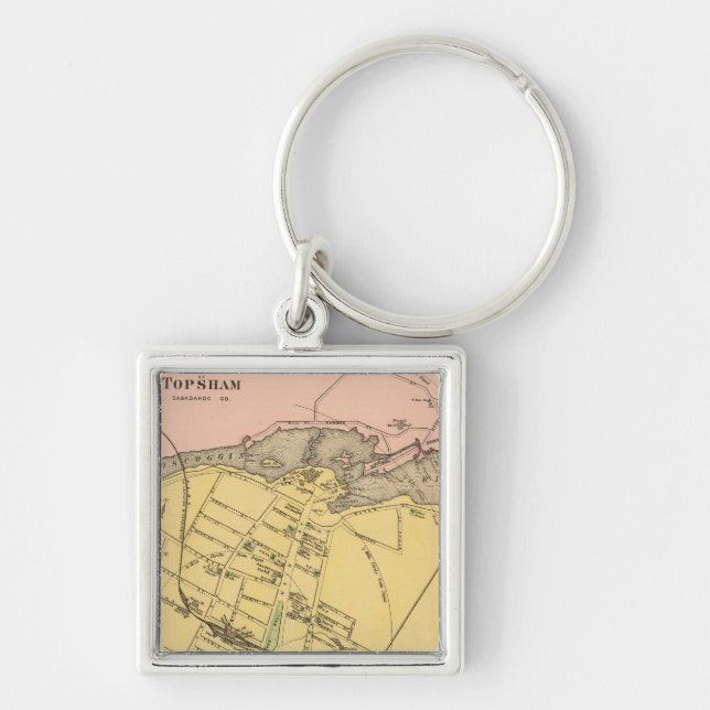 Brunswick, Topsham 2 Key Ring (Front)