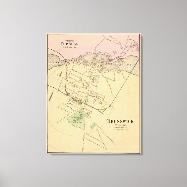 Brunswick, Topsham Canvas Print (Front)