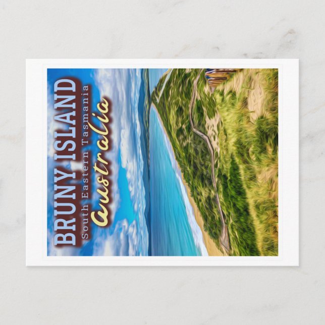 BRUNY ISLAND - TASMANIA AUSTRALIA POSTCARD (Front)