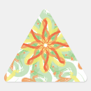 Brush Burst Triangle Sticker
