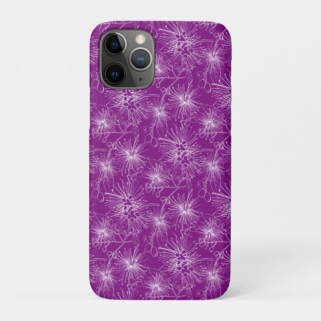 Brush cherry lilly-pilly floral purple  Case-Mate iPhone case (Back)