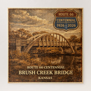 Brush Creek Bridge Centennial Puzzle Keepsake