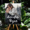 Brush Font "Adventure begins " wedding welcome