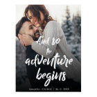 Brush Font "Adventure begins " wedding welcome