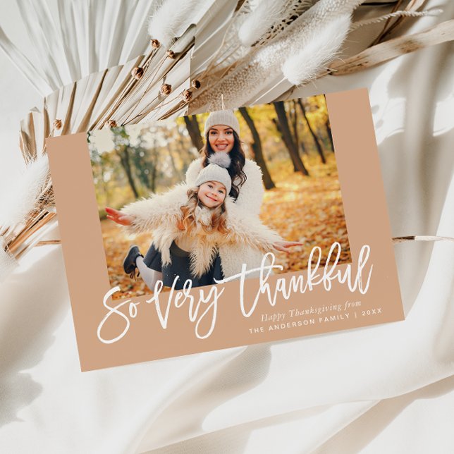 Brush lettering happy thanksgiving  card (Creator Uploaded)