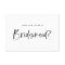 Brush Lettering Pink Will You Be My Bridesmaid