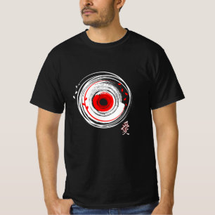Brush Painted Vinyl Record Retro Grunge T-Shirt