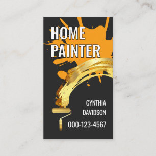 Brush Painting Paint Splatter  Business Card