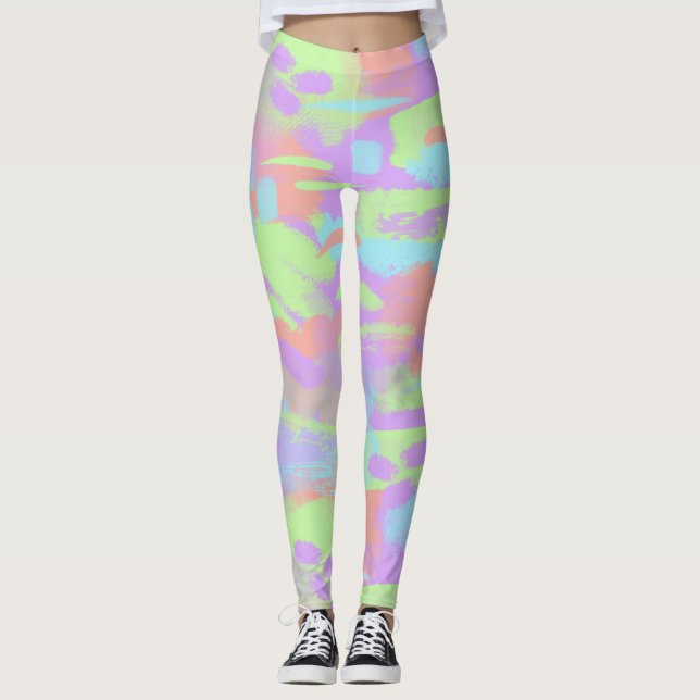 Brush Pattern Leggings (Front)