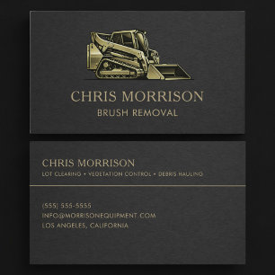 Brush Removal Contractor Services Business Card