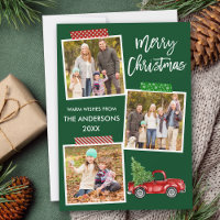 Brush Script Craft Tape Red Truck Christmas