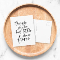 Brush Script Little But Fierce William Shakespeare